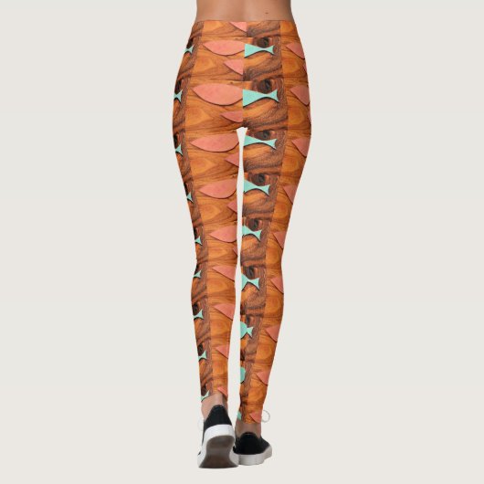 Drie vispatronen Thunder_Cove Leggings (Achterkant)