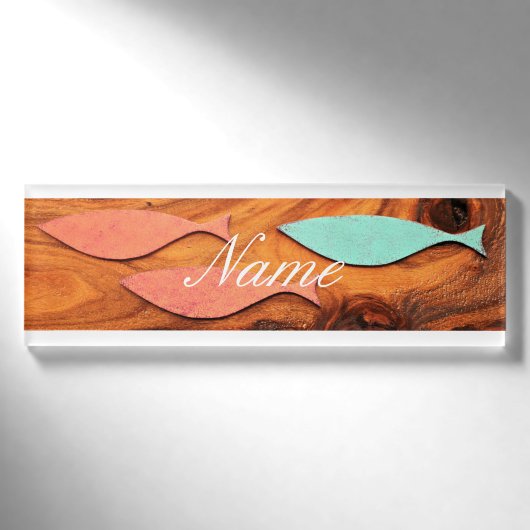 Drie vispatronen Thunder_Cove Naambadge (Voorkant)