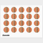 Drie vispatronen Thunder_Cove Ronde Sticker (Vel)