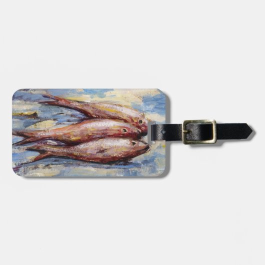 Drie vissen bagagelabel (Voorkant horizontaal)