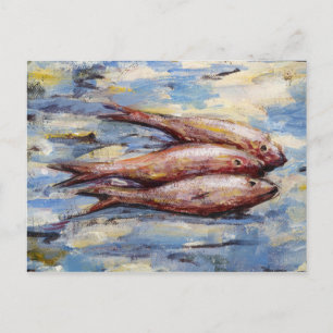 Drie vissen briefkaart