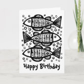 Drie vissen kaart (Voorkant)