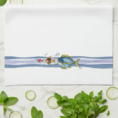Drie vissen - keukenhanddoek (Gevouwen)