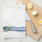 Drie vissen - keukenhanddoek (Quarter Fold)