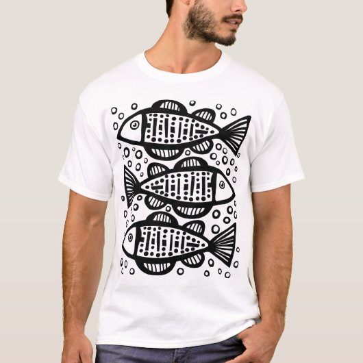 Drie Vissen T-shirt (Voorkant)