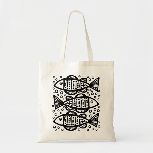 Drie vissen tote bag (Voorkant)