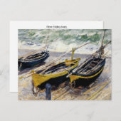 Drie Vissende boten Briefkaart (Voorkant / Achterkant)