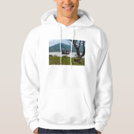 Drie vissers op tafel hoodie