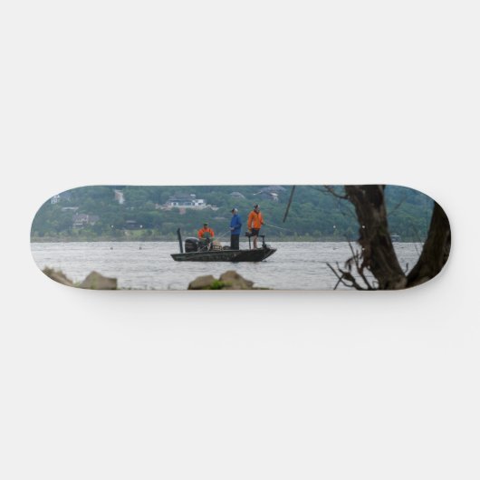 Drie vissers op tafel persoonlijk skateboard (Horizontaal)