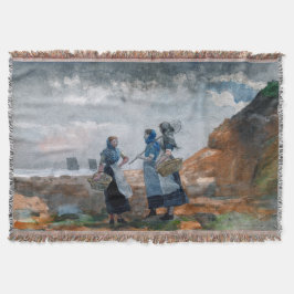 Drie vissersmeisjes, Tynemouth Winslow Homer 1881 Deken