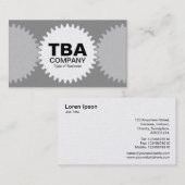 Drie vistuigen v2 - Wit en Grijs 8f8f (Gold) Visitekaartje (Voorkant / Achterkant)