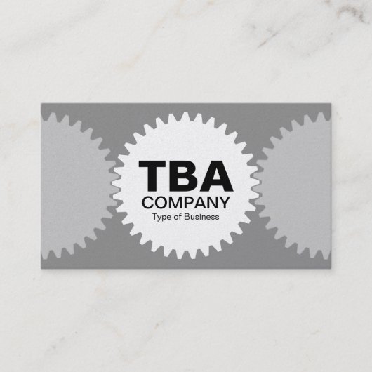 Drie vistuigen v2 - Wit en Grijs 8f8f (Gold) Visitekaartje (Voorkant)