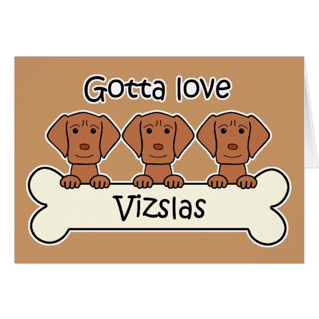 Drie Vizslas (Voorkant Horizontaal)