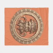 drie vlakken afdrukken fleece deken (Voorkant (Horizontaal))