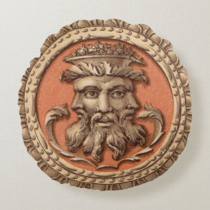 drie vlakken afdrukken rond kussen