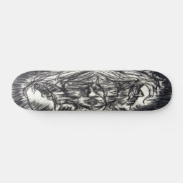 Drie vlakken van de Emotion Charcoal Drawing Persoonlijk Skateboard