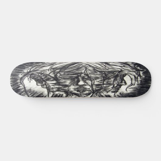 Drie vlakken van de Emotion Charcoal Drawing Persoonlijk Skateboard (Horizontaal)