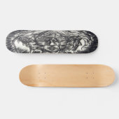 Drie vlakken van de Emotion Charcoal Drawing Persoonlijk Skateboard (Horizontaal)