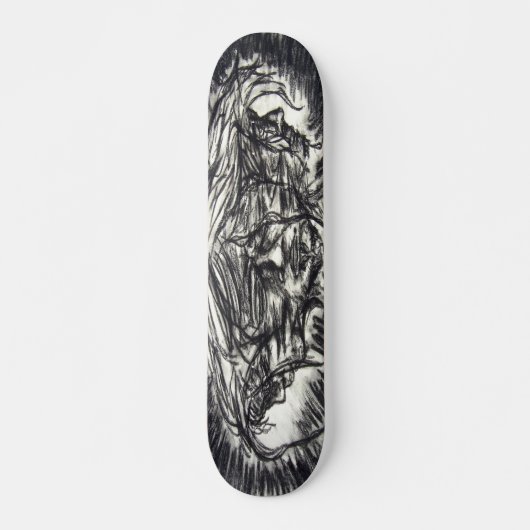 Drie vlakken van de Emotion Charcoal Drawing Persoonlijk Skateboard (Voorkant)