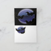 Drie vleermuizen: Happy Halloween Kaart (Binnen)