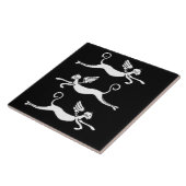 drie vliegende katten tegeltje (Zijkant)