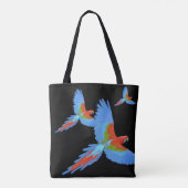 Drie vliegende Macaws Tote Bag (Achterkant)