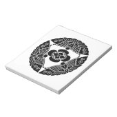 Drie vlinders met mokko notitieblok (Linkerzijde)