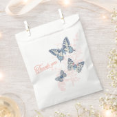 Drie vlinders tekening dank u bruiloft gunst bedankzakje (Geknipt)