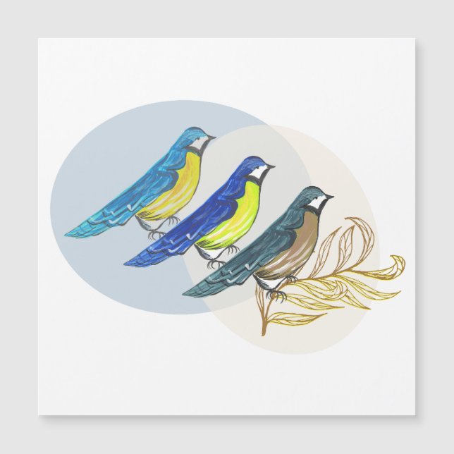 Drie vogels (Voorkant)
