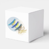 Drie vogels bedankdoosjes (Achterkant)