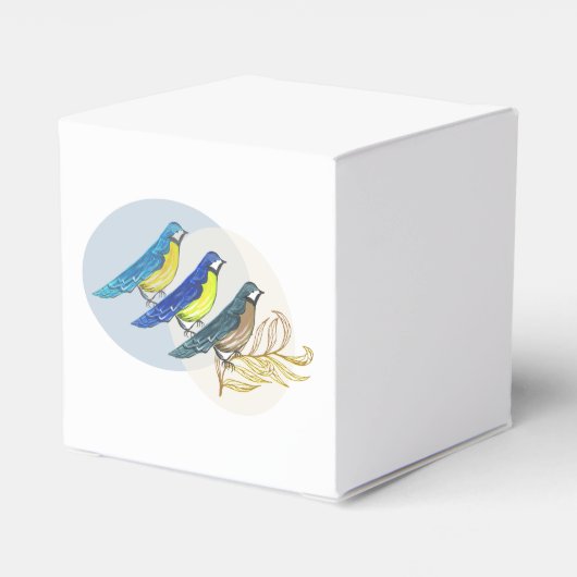 Drie vogels bedankdoosjes (Achterkant)