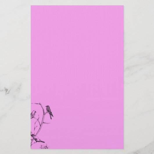 Drie vogels - briefpapier / briefhoofd (Voorkant)