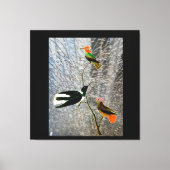 Drie Vogels Canvas Afdruk (Voorkant)