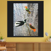 Drie Vogels Canvas Afdruk (Insitu (Woonkamer))