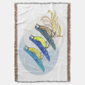 Drie vogels deken (Voorkant Verticaal)