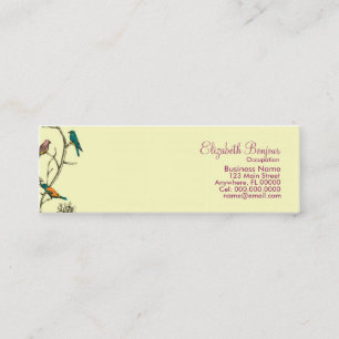 Drie vogels die praten - Visitekaartjes