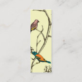 Drie vogels die praten ~ visitekaartjes contactkaartje (Achterkant)