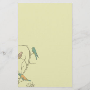 Drie vogels die spreken ~ Stationery/Letterhead Briefpapier