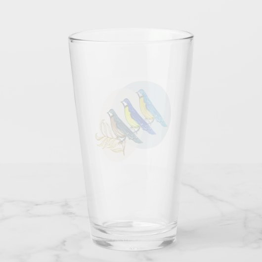 Drie vogels glas (Achterkant)