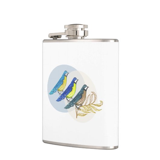 Drie vogels heupfles (Links)