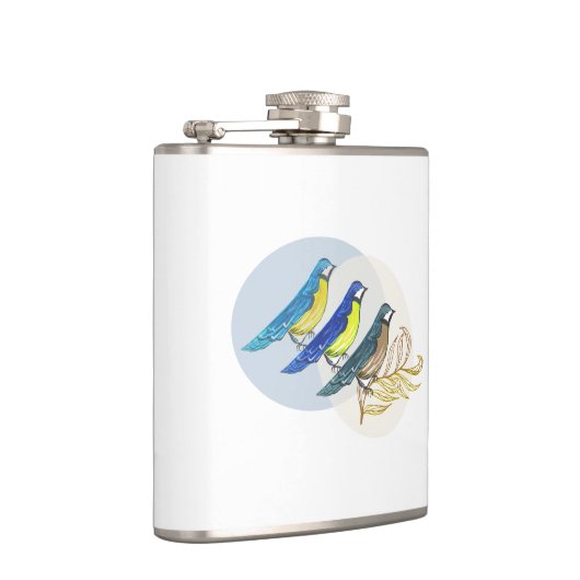 Drie vogels heupfles (Rechts)