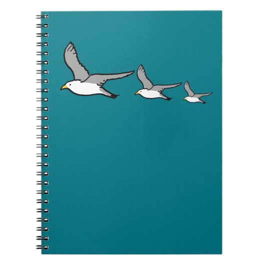 Drie vogels hoog vliegend notitieboek (Voorkant)