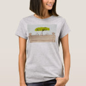 Drie vogels in de regen t-shirt (Voorkant)
