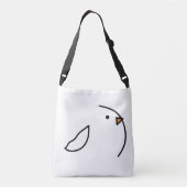 Drie vogels op het touw crossbody tas (Achterkant)