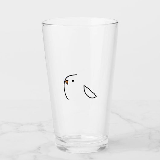 Drie vogels op het touw glas (Voorkant)