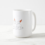 Drie vogels op het touw koffiemok (Voorkant rechts)