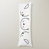 Drie vogels op het touw lichaamskussen (Voorkant Verticaal)