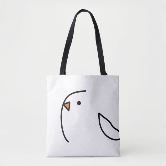 Drie vogels op het touw tote bag (Voorkant)