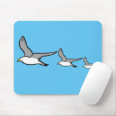 Drie vogels vliegen hoog muismat (Met muis)