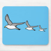 Drie vogels vliegen hoog muismat (Voorkant)